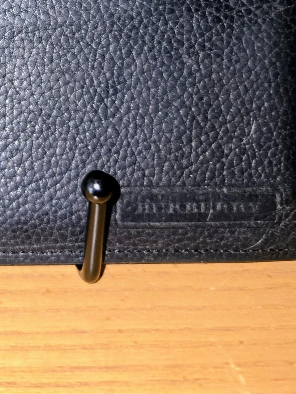 Burberry Black Leather Long Bifold Wallet EUC